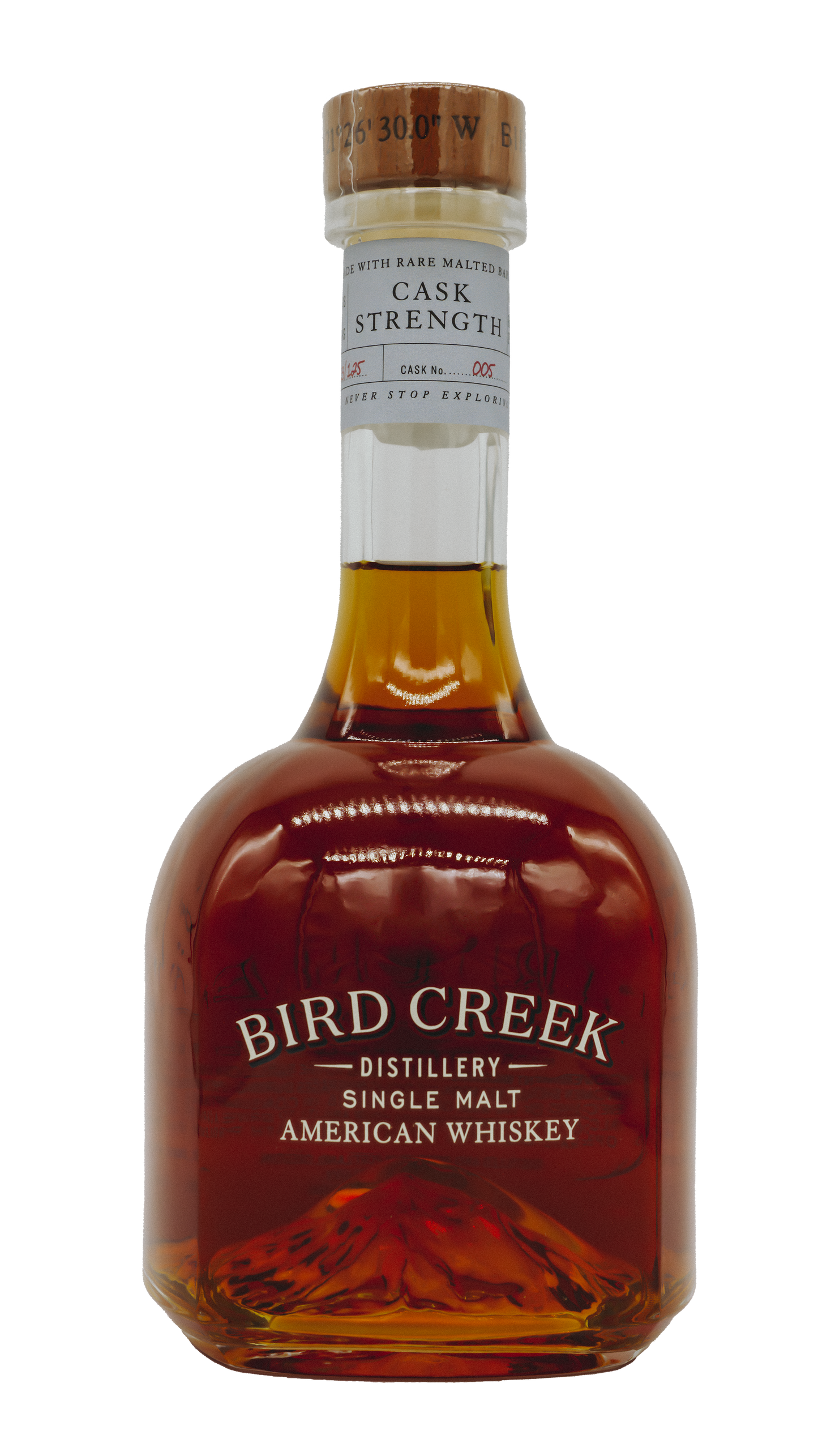 Bird Creek Whiskey - Cask Strength - Full Pint - 57.5% alc/vol - 115 Proof