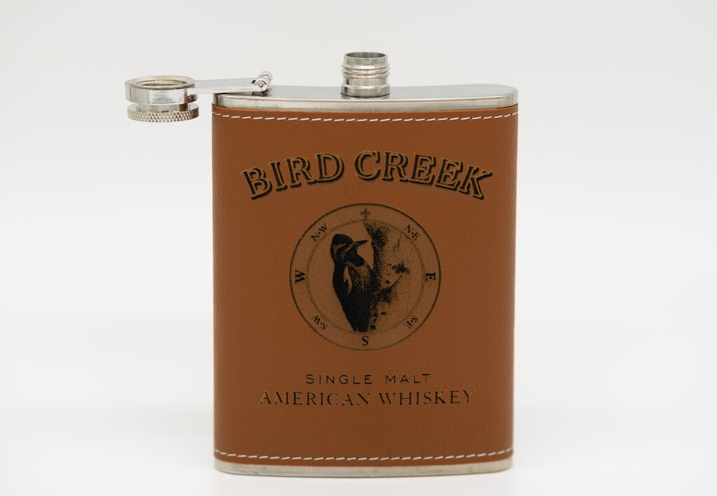Arched Leather Flask